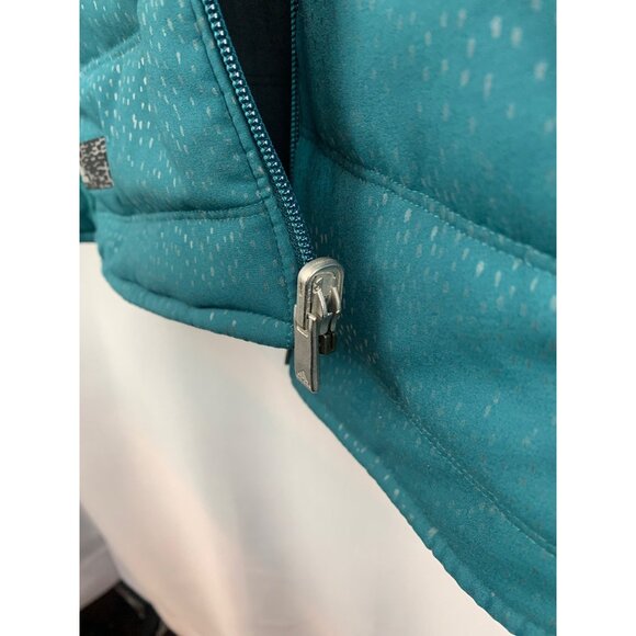 Women's Adidas Green & Black Reversible Zipper Puffer Vest Size M - Picture 6 of 10